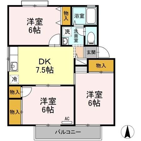 セジュール和泉の物件間取画像